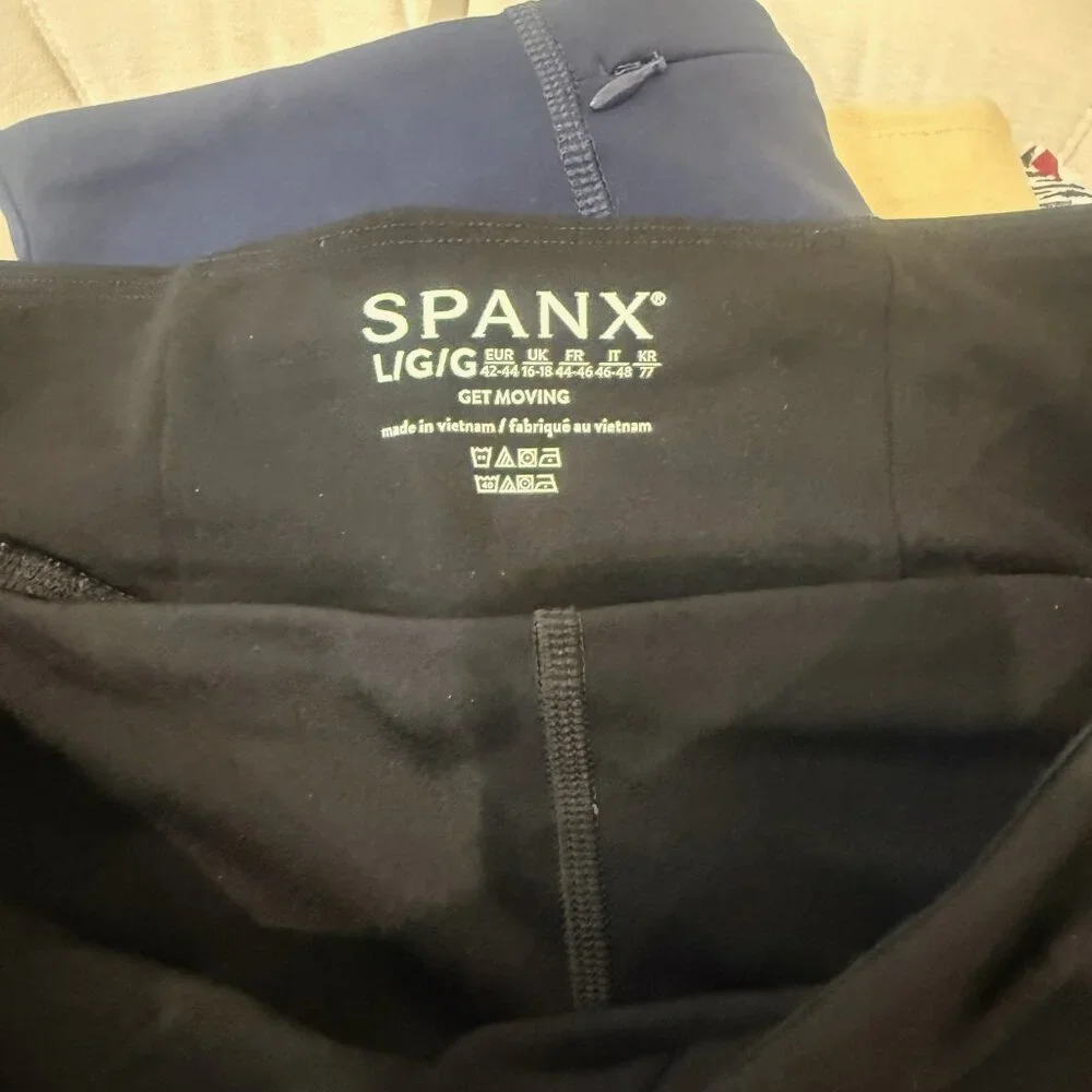 SPANX Black Get Moving Skort, Size L, EUC - Picture 3 of 3